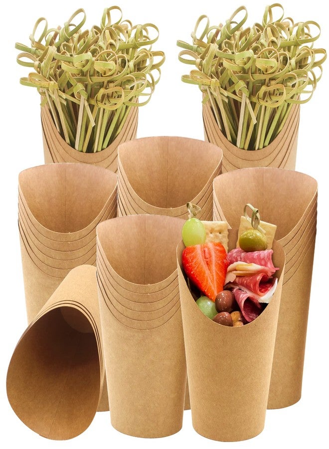BLUETOP BLUE TOP [30 cups+100 food kimchi value set with bamboo knot kimchi cooked food cup, 12 ounce cowhide paper cup, and 4.7-inch bamboo knot kimchi set, perfect for appetizers - Image 1
